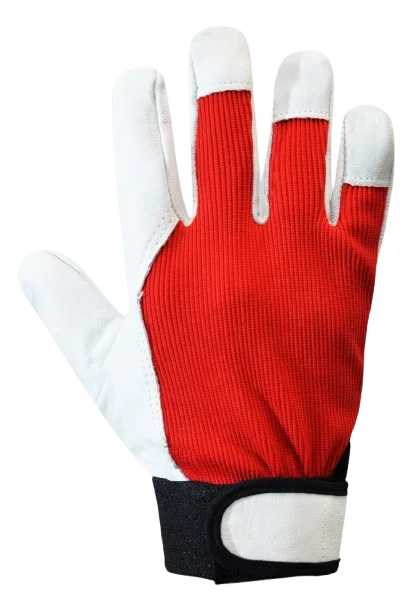 Рукавички шкіряні з манжетом на липучці Rider Trident (7621)