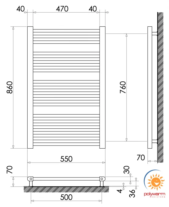 Рушникосушка Polywarm Frankfurt WR 18/55