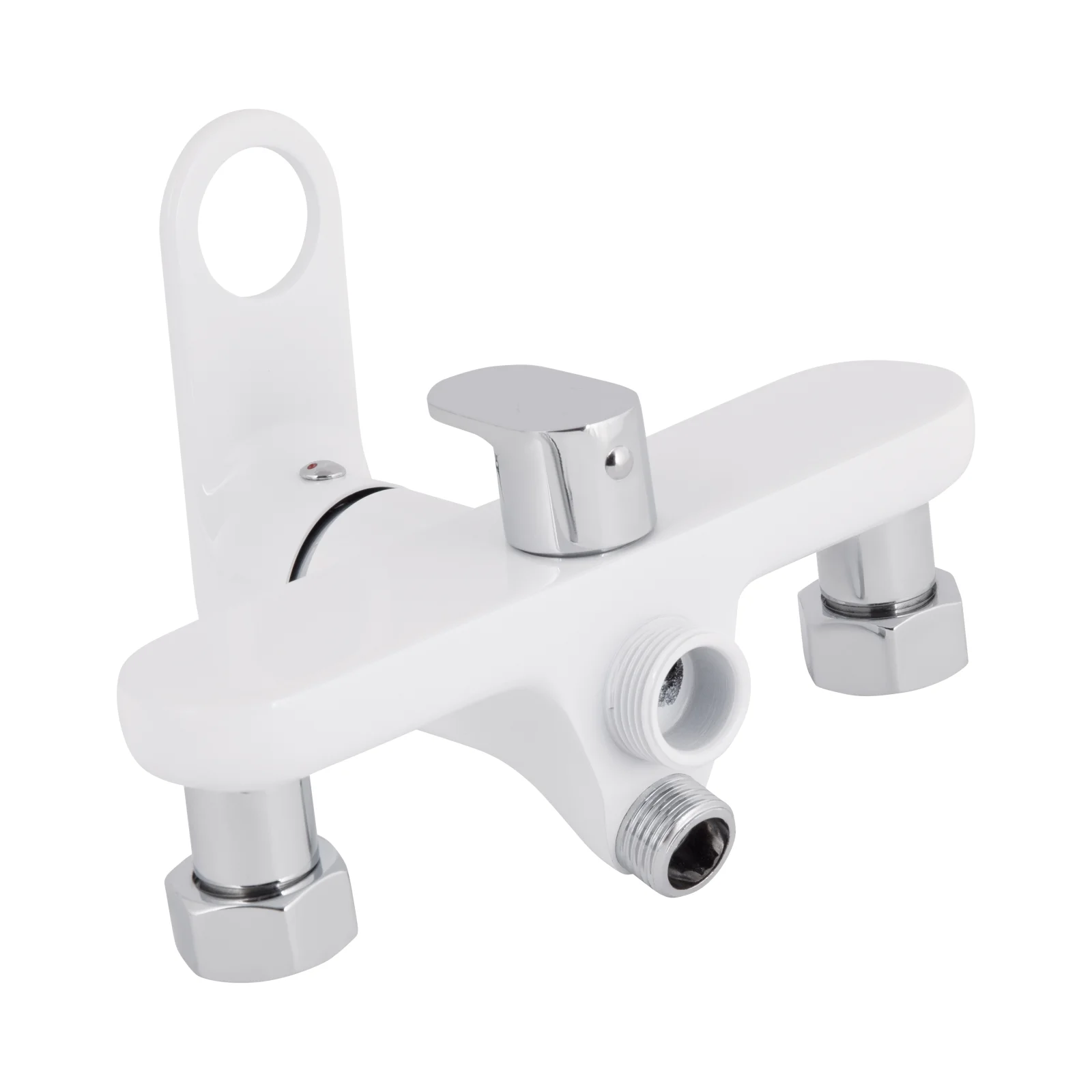 Смеситель для ванны Qtap Jay 2601 Хром / Белый - фото 6
