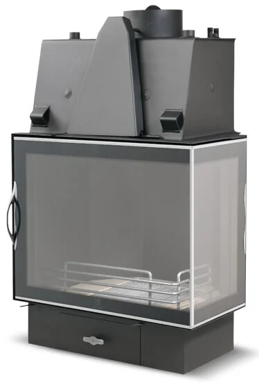 Камін Lechma Exclusive SBD (роздільне бічне скло) СОТ