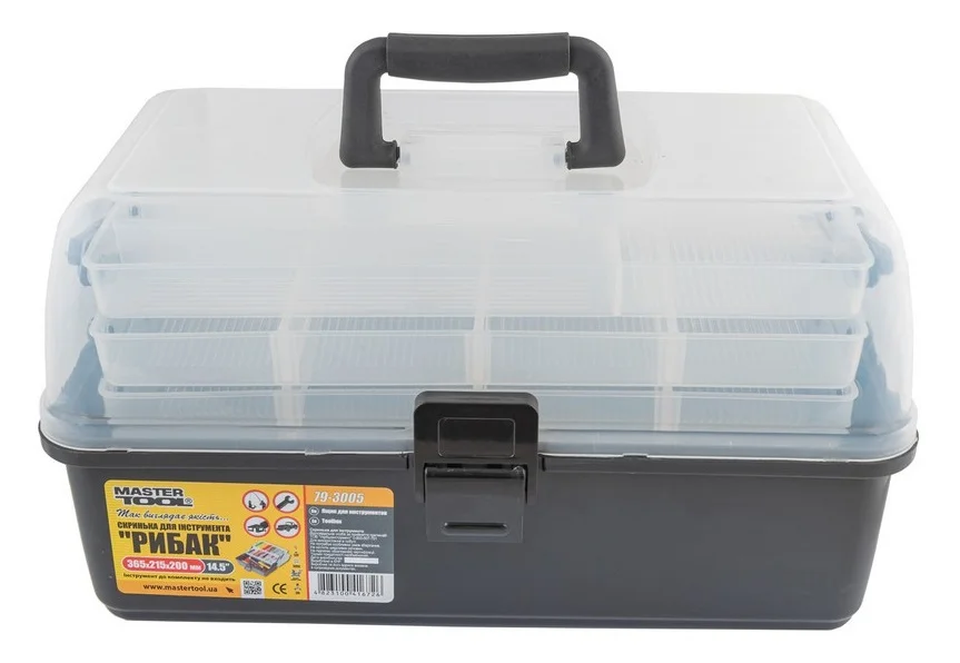 Скриня органайзер РИБАК 14,5" 365х215х200 мм MasterTool 79-3005