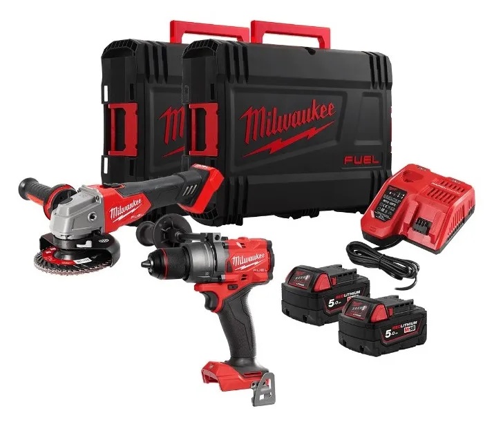 Набор Milwaukee M18 FPP2E3-502X: дрель + болгарка - фото 2