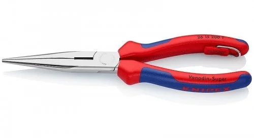 Плоскогубці з ріжучими крайками та страхувальним кріпленням Knipex L=200 мм (26 15 200 Т)