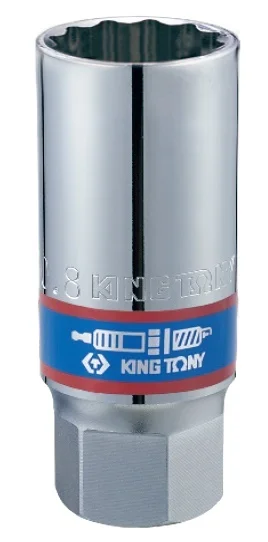 Головка свічкова King Tony 1/2" 20.8мм 12-гранна з магнітом (466021)