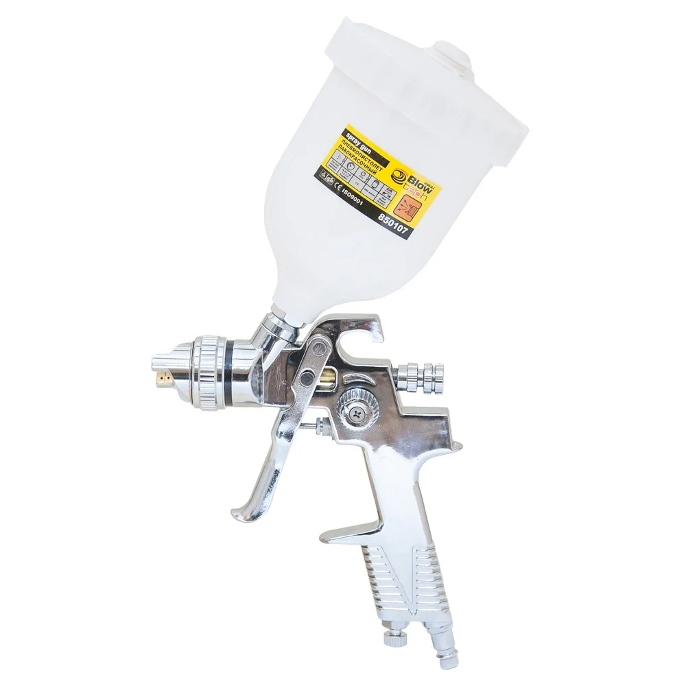 Фарборозпилювач HVLP Ø1.4 (хром) з в/б (пласт) 600 мл Sigma (6812051)