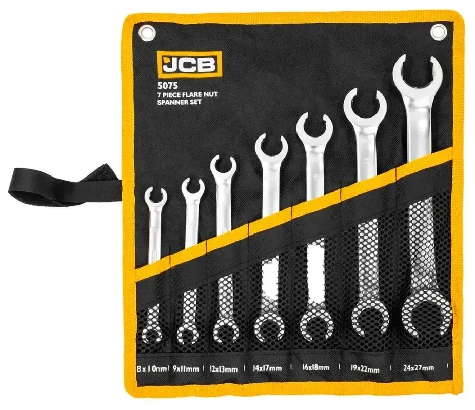 Набір розрізних ключів 8-27 мм 7 од. JCB Tools JCB-5075