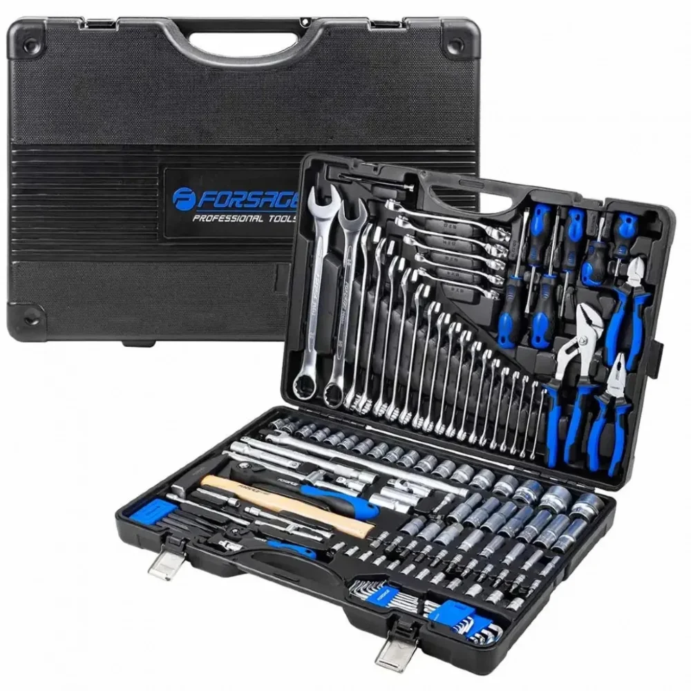 Набір інструментів 6-гранний 128 од 1/4", 1/2" Forsage (F-38901)