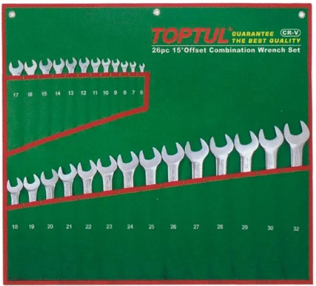 Набір ключів комбінованих Toptul 6-32 мм 26 од. (GAAA2604)