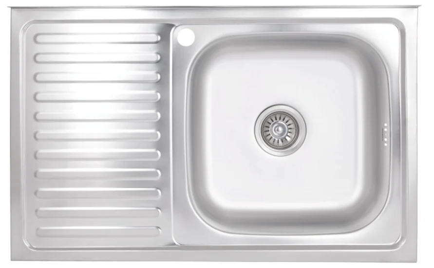 Кухонна мийка Brinex 5080-R (satin) 0,6 мм