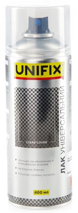 Лак акриловий універсальний Прозорий глянець 400мл Unifix (941003)