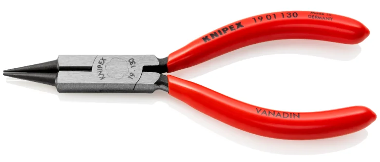 Круглогубці з ріжучою кромкою (круглогубці ювеліра) Knipex L=130 мм (19 01 130)