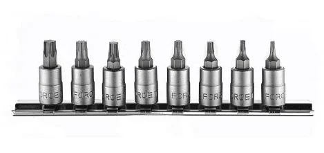 Набір біт в головці 1/4" L32мм TORX T8-T40 8 од. Force (20812)