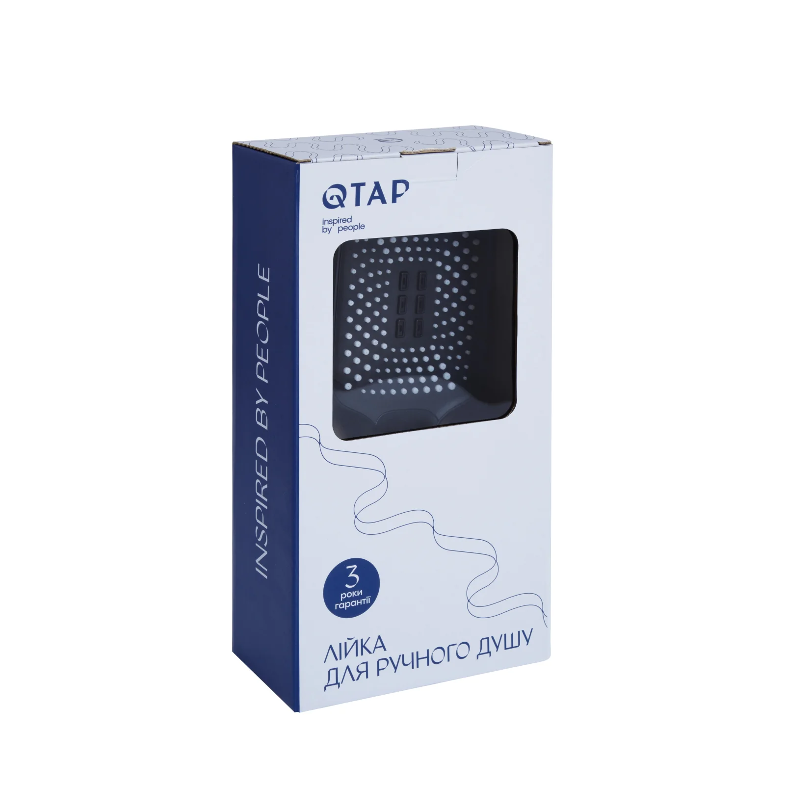 Лейка для ручного душа Qtap Rucni 140x110 мм прямоугольная Черный - фото 4