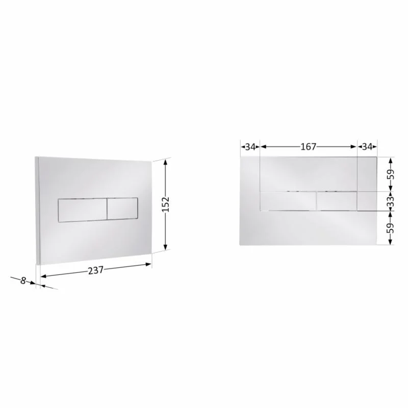 Панель змиву Qtap Standard QTSTD164CRM49472 Хром - фото 2