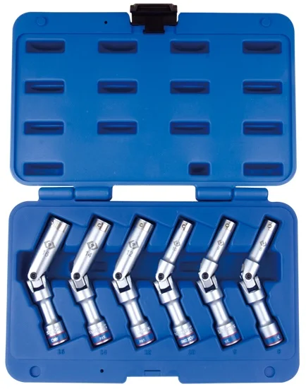 Набір головок з карданом King Tony 3/8" 8-16 мм 6од. 6-ти гранних (3716MR)