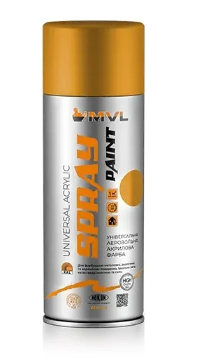 Фарба акрилова RAL 1003 Жовта глянцева 400мл MVL (MV1003)