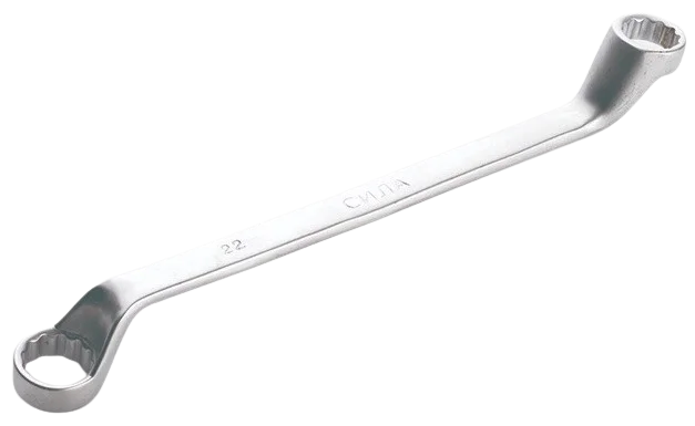 Ключ накидний 19×22 мм кут 75° Сила (201322)