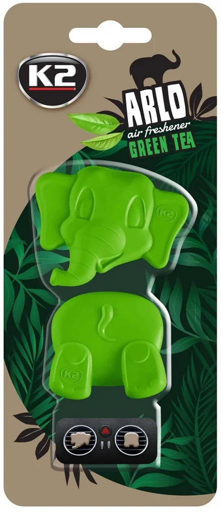 Ароматизатор для салону авто Arlo "Зелений чай" 15 г K2 (V89ZHE)