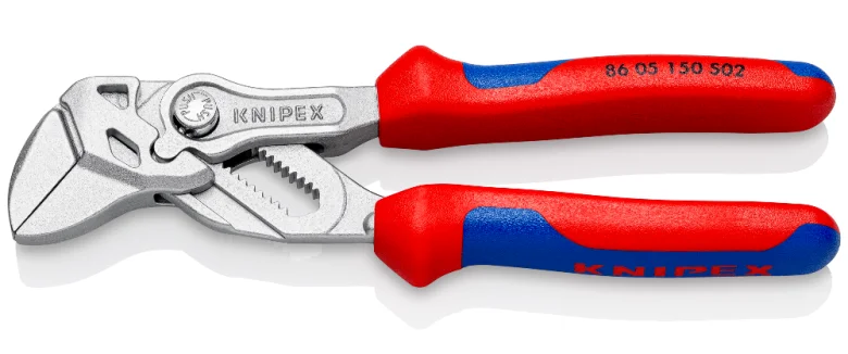 Переставні кліщі з насічками на губках 1" (0-27мм) L=150мм Knipex (86 05 150 S02)