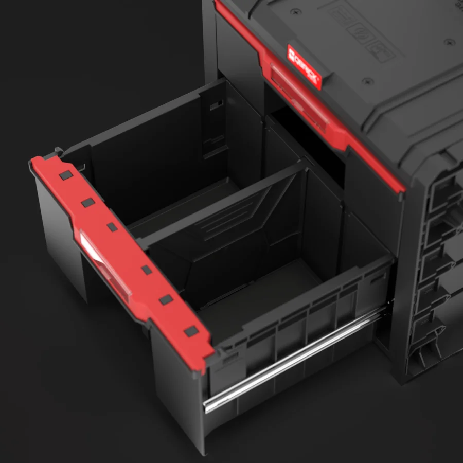 Ящик для инструментов на колесах Qbrick System PRO CART 2.0 PLUS DRAWER 2 (SKRWQCP2PD2CZAPG001) - фото 12