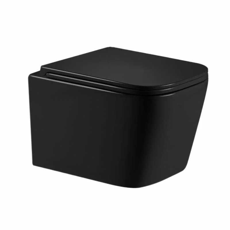 Унітаз підвісний Qtap Crow Ultra Quiet QT05335171MB Чорний (Slim, Duroplast, Soft-close, Quick Release)