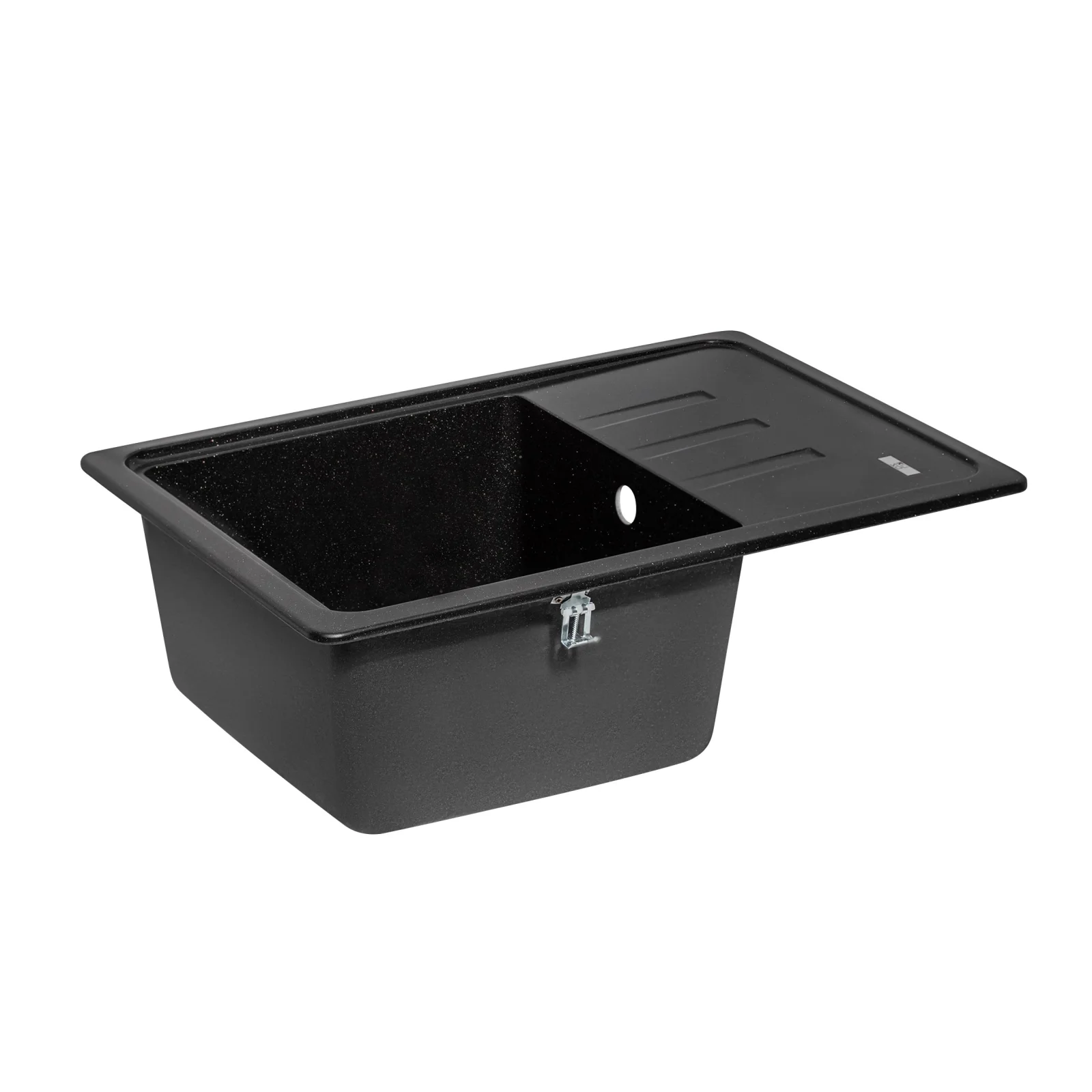 Кухонная мойка Lidz (BLM-14) 620x435/200 Черный металлик - фото 4