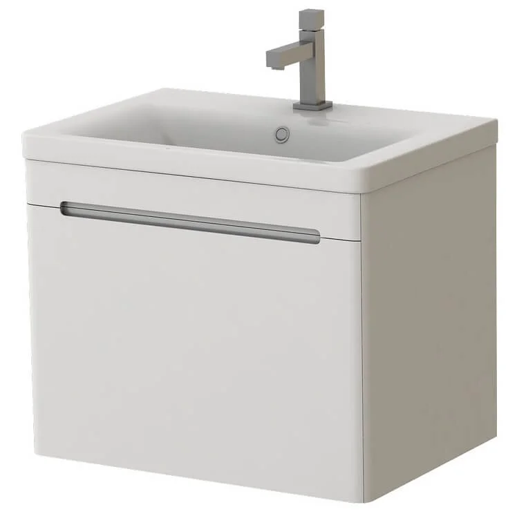 Тумба підвісна Ювента TIVOLI TV-65 з умивальником Soft-65 Білий