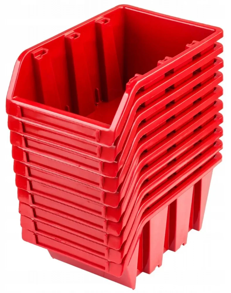 Контейнери Kistenberg 195x120x90мм 10 шт червоні (KTR20-3020.10)
