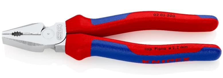 Пасатижі комбіновані особливої потужності Knipex L=200 мм (02 05 200)