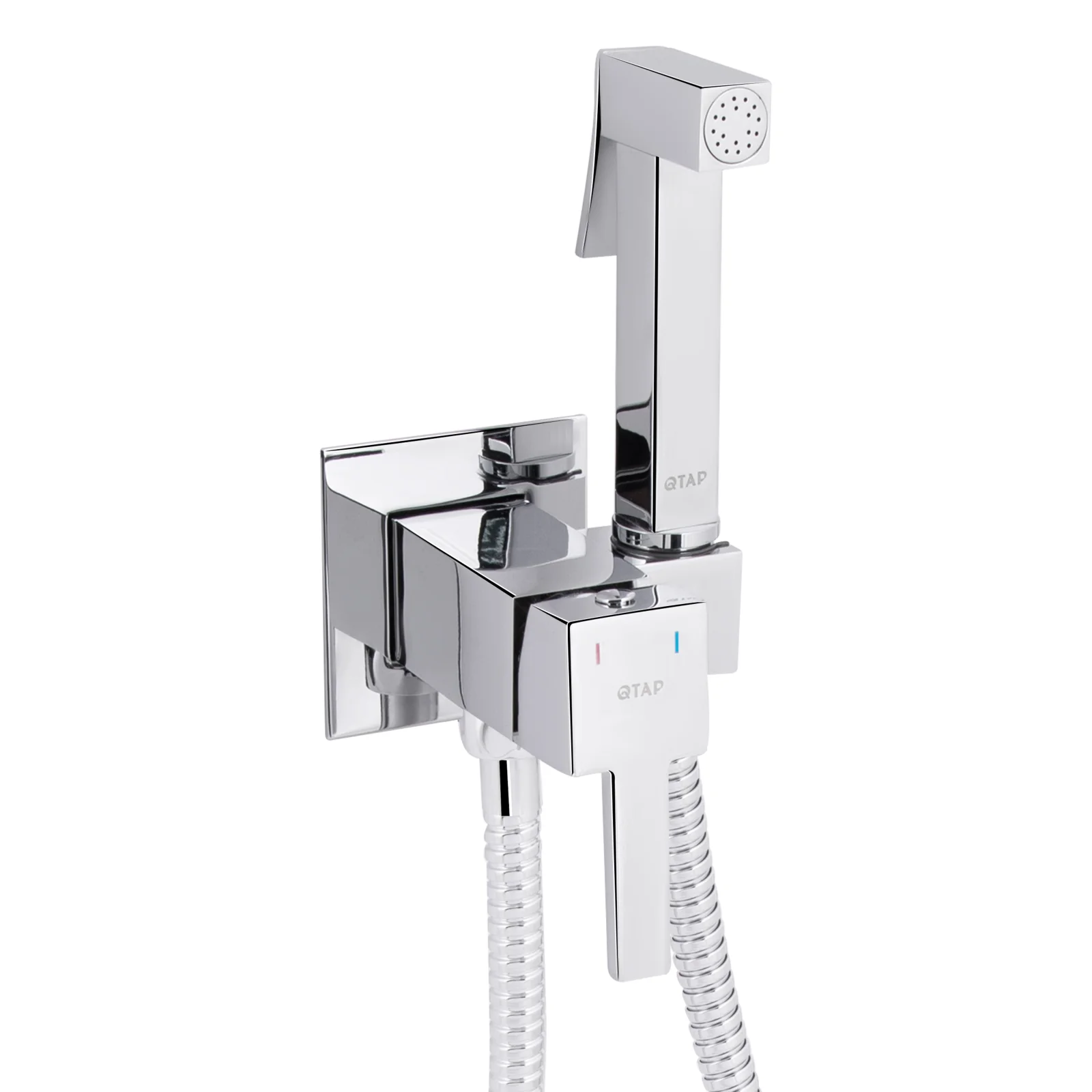 Набір для гігієнічного душу зі змішувачем Qtap Inspai-Varius V00440201 Хром - фото 3