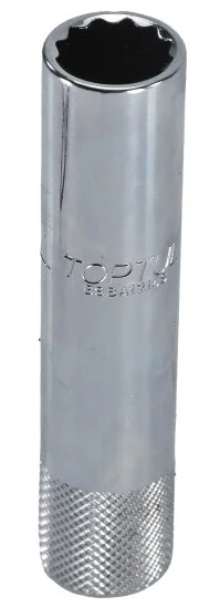 Головка свічкова довга Toptul 3/8" 14 мм 12-ти гранна (BSBA1214S)
