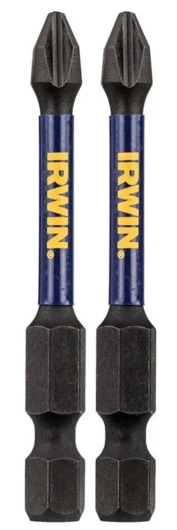 Бита Irwin Impact Pro 1/4" L57мм PH2 2шт (IW6061306)