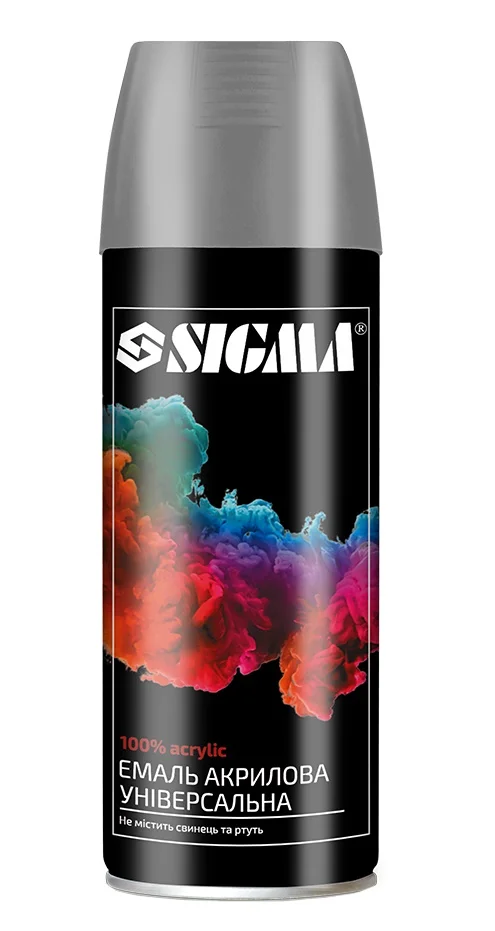 Емаль аерозольна акрилова RAL 7024 Графітово-Сірий глянець 400мл Sigma 2736721