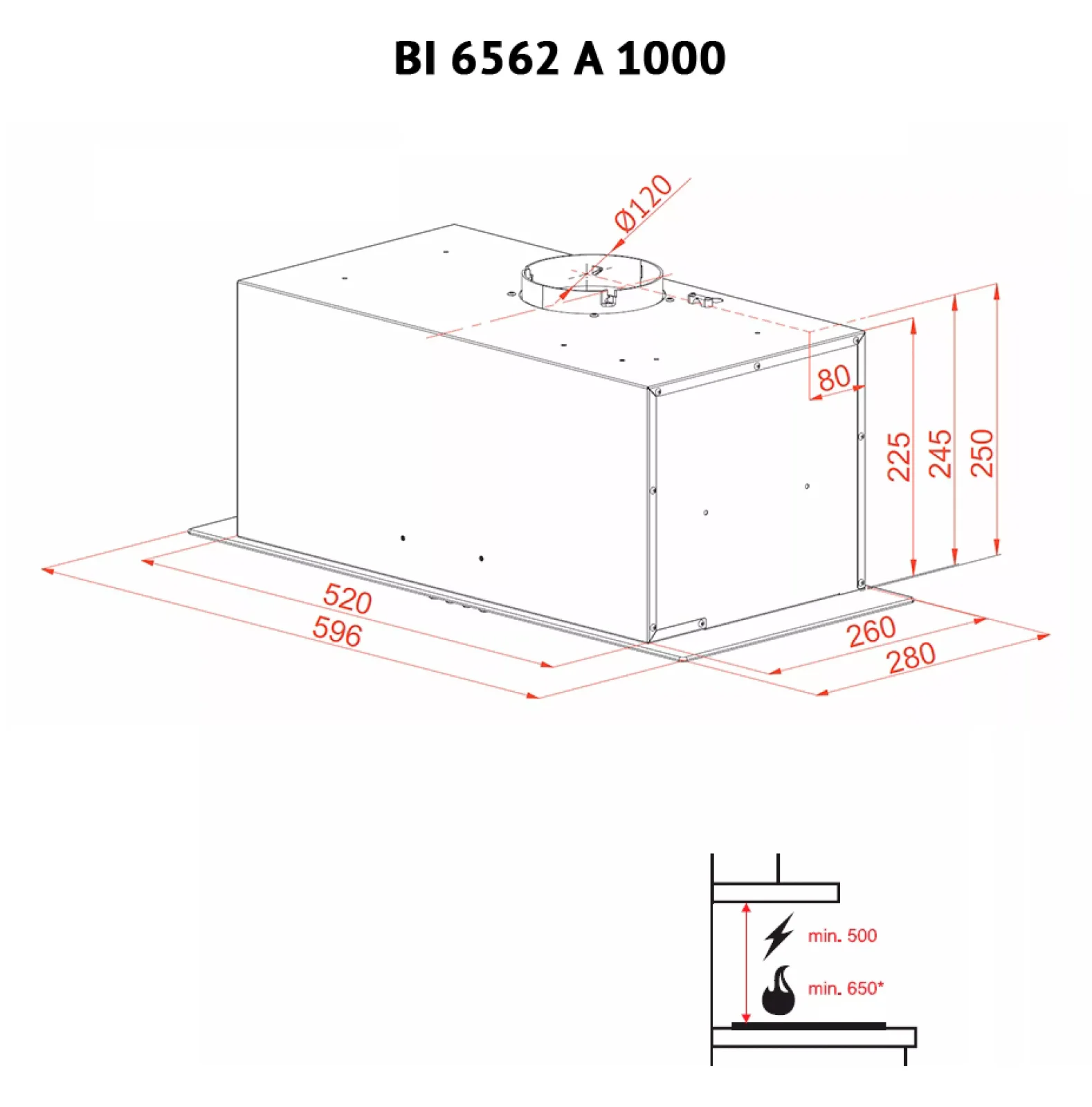 Витяжка кухонна Perfelli BI 6562 A 1000 LED GLASS білий - фото 10