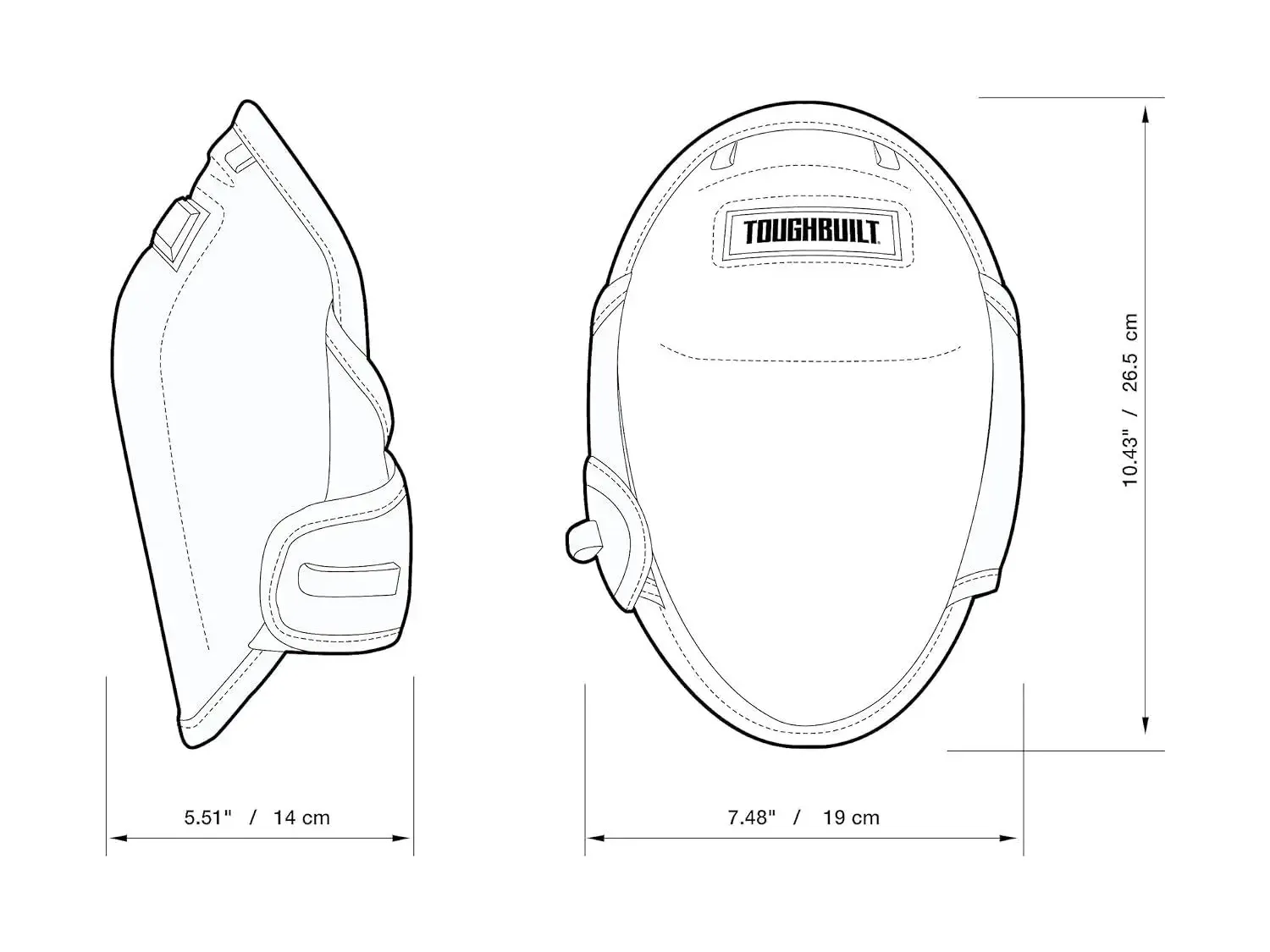 Наколінники ToughBuilt з лінії FoamFit™ (TB-KP-2B)