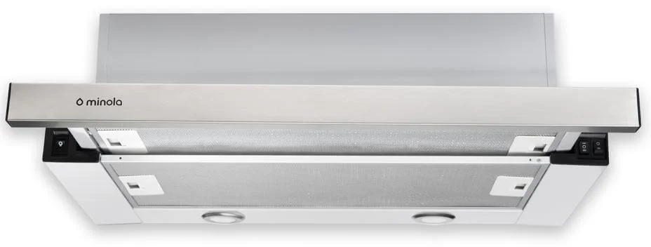 Витяжка кухонна Minola HTL 6012 450 LED нержавіюча сталь