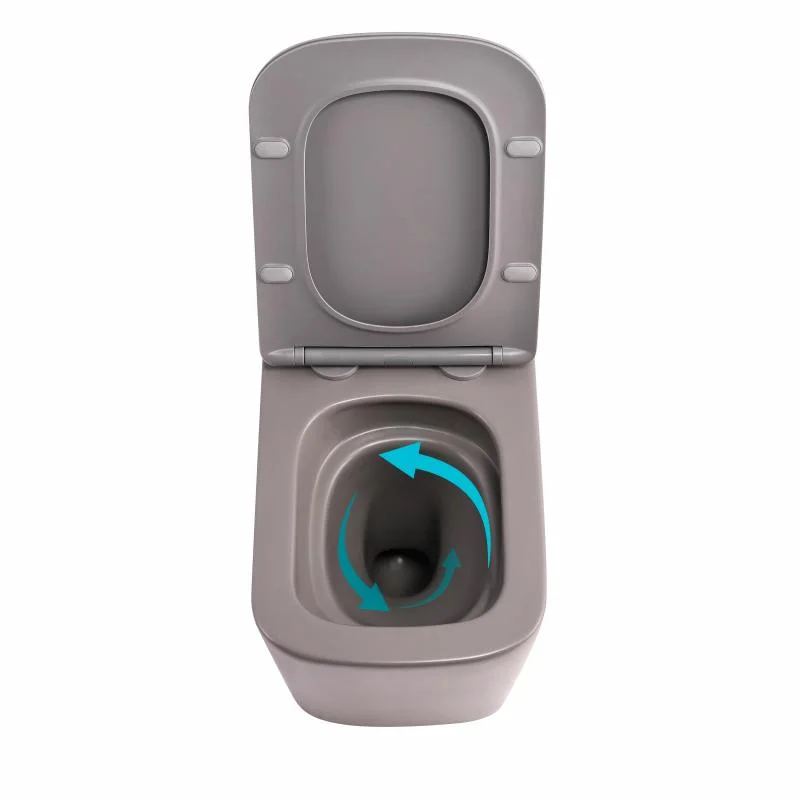 Унітаз підвісний Qtap Tern Ultra Quiet QTTER26SG49000 Кам’яно-сірий (Slim, Duroplast, Soft-close, Quick Release) - фото 6