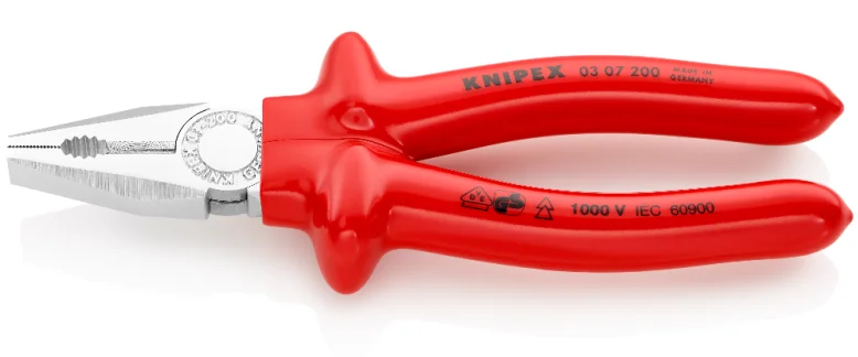 Пасатижі комбіновані Knipex L=200 мм (03 07 200)