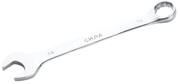 Ключ ріжково-накидний полірований 26 мм Сила (201076)