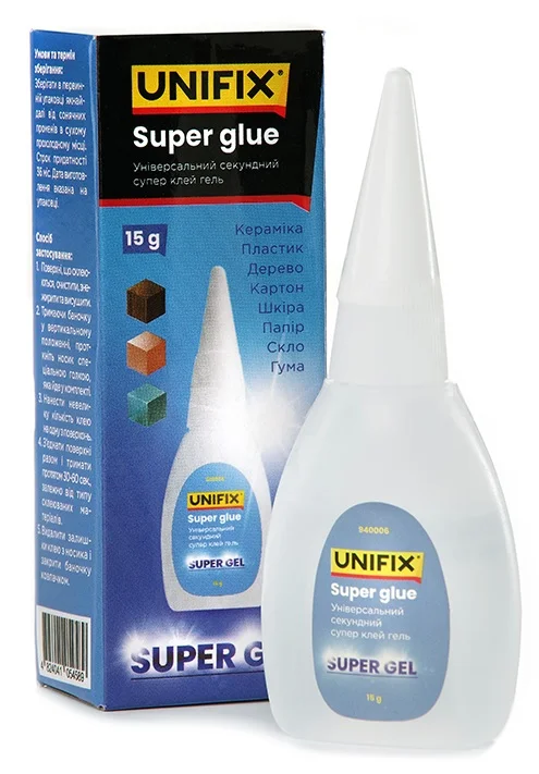 Супер клей гель 15 г Unifix (940006)