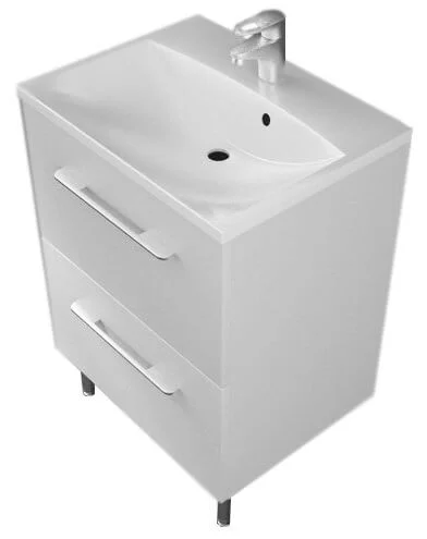 Тумба Fancy Marble Santorini 60Б з умивальником Amelia 60