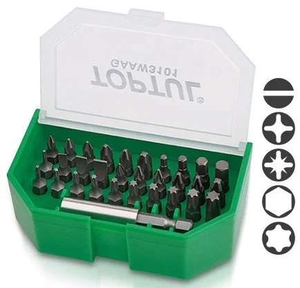 Набір біт 1/4" 31од. Toptul (GAAW3101)