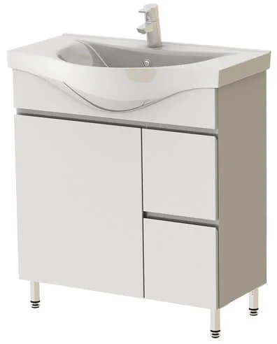 Тумба Ювента Моніка М4-75 з умивальником Vittoria 75 Білий