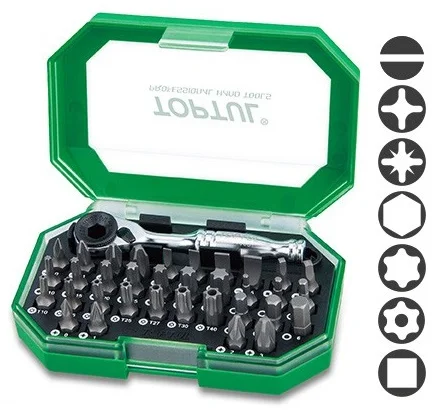 Набір біт 1/4" 35 од. Toptul (GACW3503)