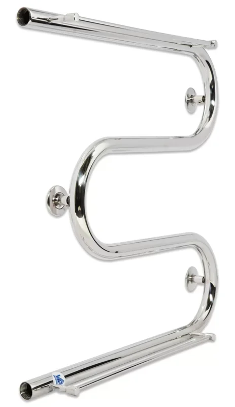 Полотенцесушитель Laris Змеевик 25 РС3 500 х 500 с 2-мя полками 1/2" - фото 4