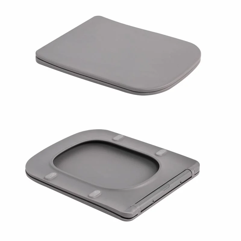 Унітаз підвісний Qtap Tern Ultra Quiet QTTER26SG49000 Кам’яно-сірий (Slim, Duroplast, Soft-close, Quick Release) - фото 8