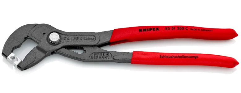 Щипці для хомутів від шлангів Knipex L=250мм (85 51 250 C)