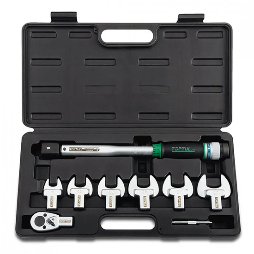 Ключ динамометричний Toptul 14х18 мм 10-80Нм + 7од. (GAAI0801)