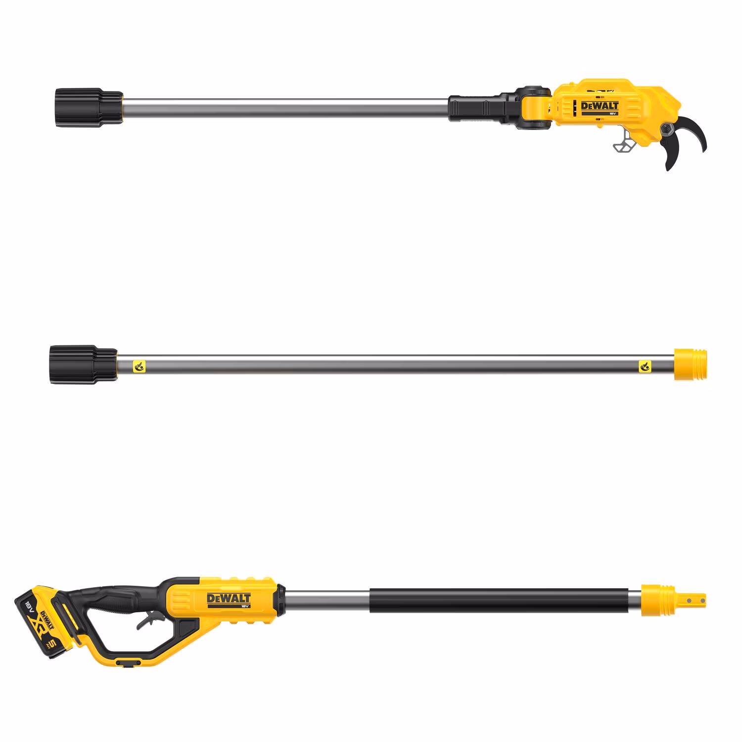 Секатор-высоторез DeWALT DCMPP569P1 со штангой (с АКБ) - фото 2