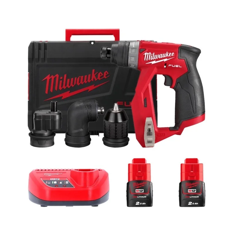 Дриль-шурупокрут акумуляторний зі змінними головками Milwaukee M12 FDDXKIT-202X (4933464979)